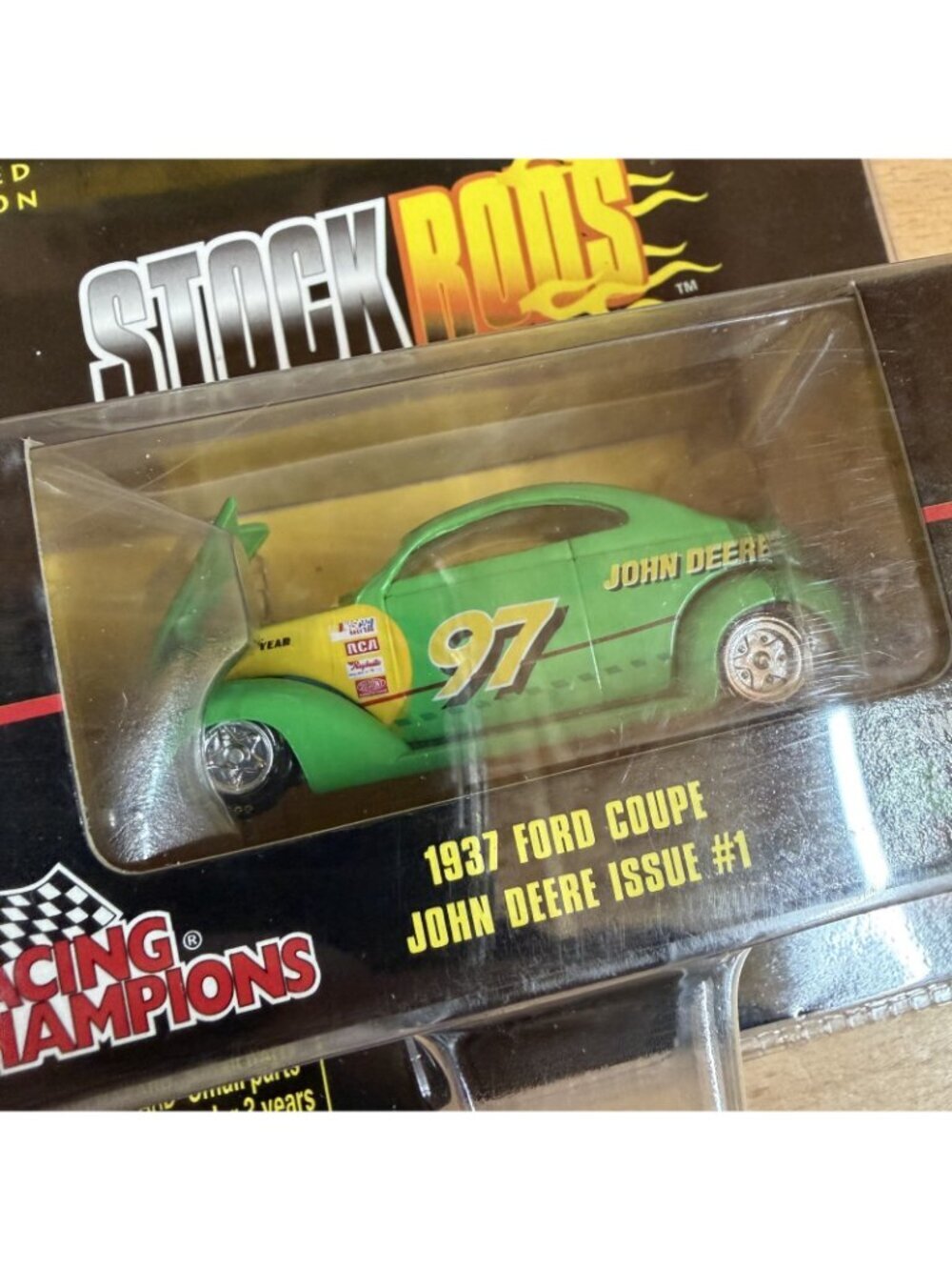 1998 Racing Champions John Deere Stock Rods '37 Ford Coupe #1 1:64 Roush Racing - Picture 3 of 3